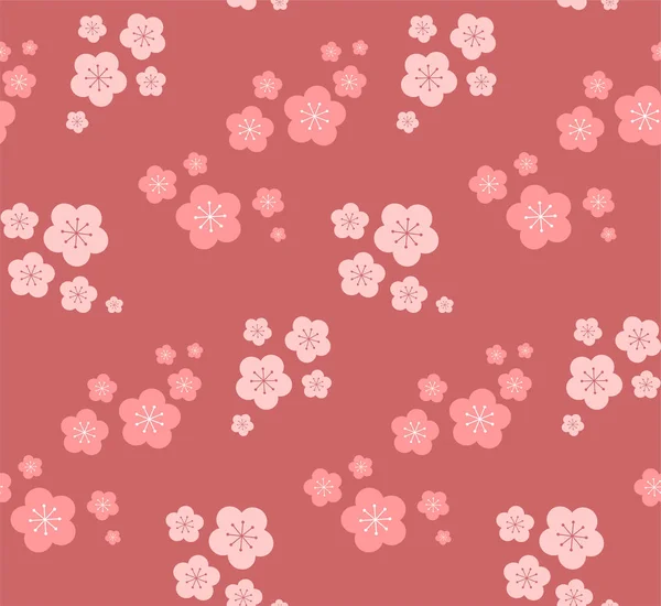 Motif sans couture de fleurs de sakura dans le vecteur — Image vectorielle