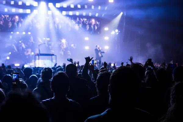 People Watching Live Concert — Stock Photo, Image
