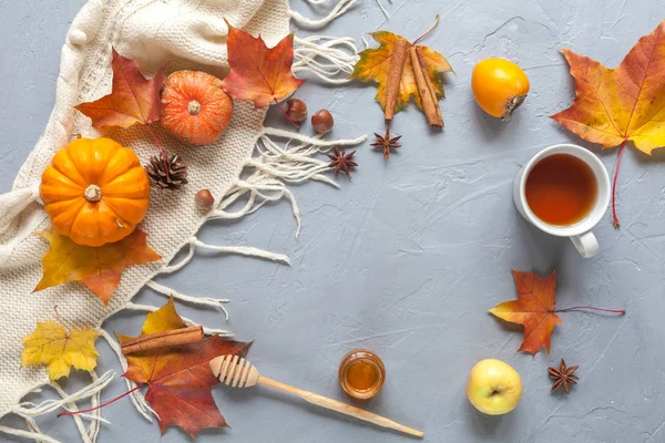 yapraklar sonbaharda arka planla