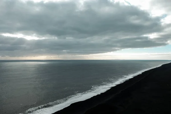 Islandia Playa Negra Océano —  Fotos de Stock