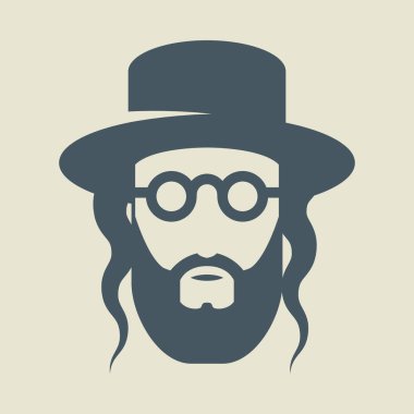 Bir şapka, işareti veya simge, Yahudi illüstrasyon vektör