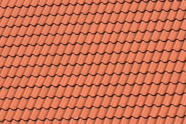 Kırmızı kil kiremit çatı arka plan, Europe