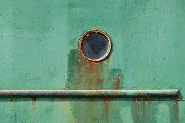 Oude Visserij Boot Details Metalen Wand Achtergrondstructuur — Stockfoto