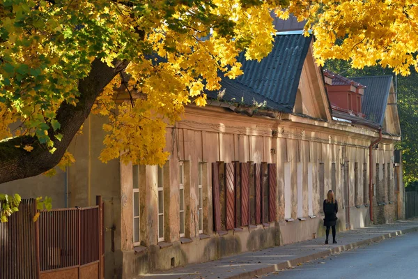 Oude Stad Van Vilnius Herfst Oude Stad Van Vilnius Een — Stockfoto