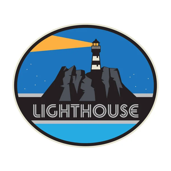 Lighthouse Sign Symbol Lighthouse Design Vector Illustration — Stock Vector