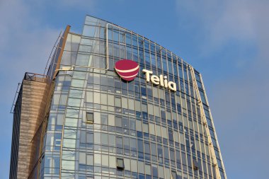 Vilnius, 31 Ekim: Telia logo üzerinde 31 Ekim 2018 işeneceğini Vilnius, Litvanya. Telia olduğunu bir İsveçli baskın telefon şirketi ve mobil şebeke operatörü İsveç, Finlandiya ve Baltık ülkeleri