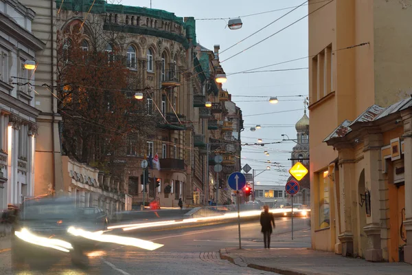 Vilnius, Litvanya, Kasım 02: Vilnius eski şehir üzerinde 02 Kasım 2018 Vilnius, Litvanya. Eski Şehir, Vilnius Kuzey Avrupa'nın en büyük hayatta kalan ortaçağ eski şehirlerinden biri