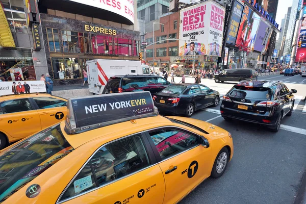 New York City Augusztus Forgalom Times Square Manhattan New York — Stock Fotó