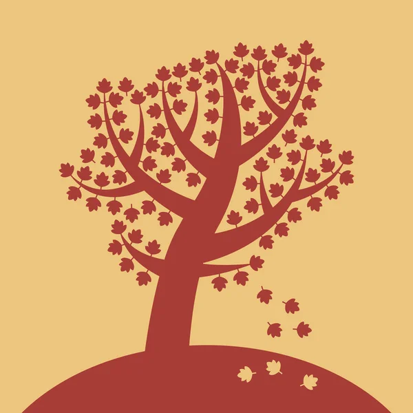 Silhouette Tree Sign Symbol Vector Illustration — Stock Vector
