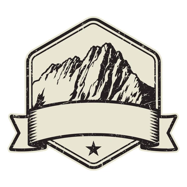 Логотип Гори Марка Або Шаблон Дизайну Символів Векторні Ілюстрації — стоковий вектор