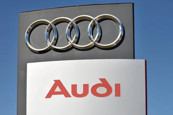 Audi logotype — Stock Photo, Image