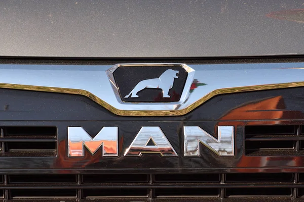 MAN logotype on a truck — Stock Photo, Image