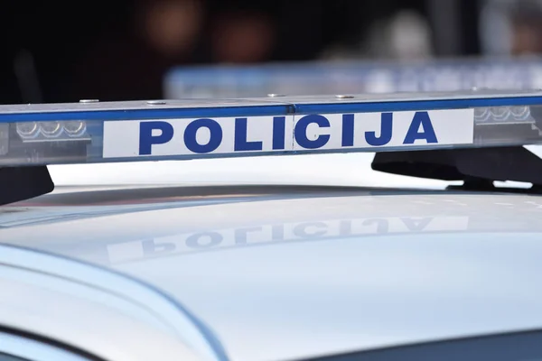 Details van politie auto — Stockfoto