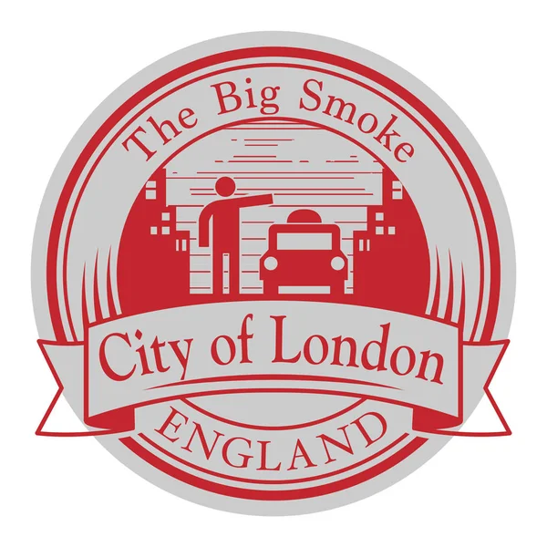 Selo de borracha abstrato com Londres, Inglaterra — Vetor de Stock