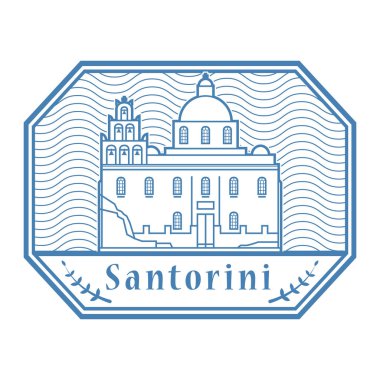 Santorini, Yunanistan damgası