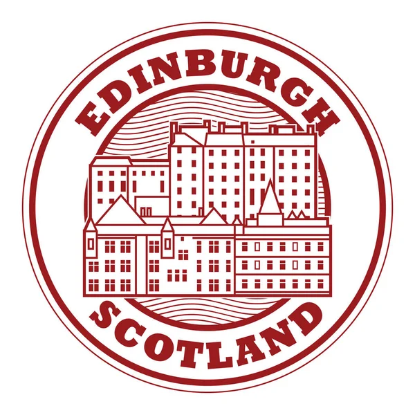 Edinburgh, Scotland stamp — Stock Vector