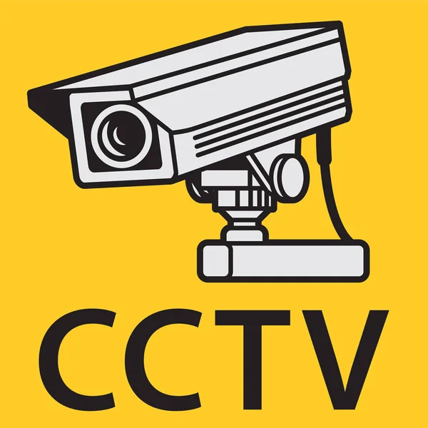 Gözetim Cctv video kamera işareti — Stok Vektör