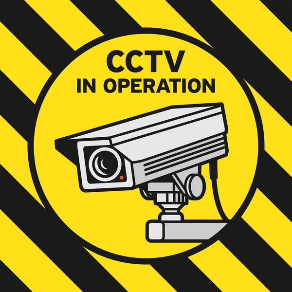 Signo de cámara de video de vigilancia CCTV — Archivo Imágenes Vectoriales