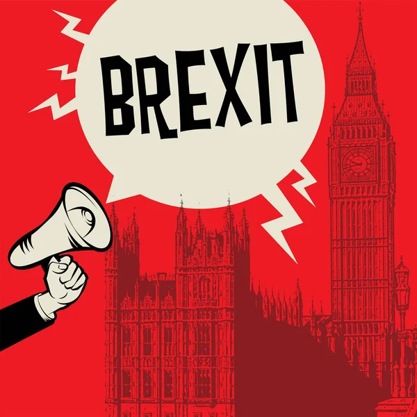 Brexit koncept, vektorová ilustrace — Stockový vektor