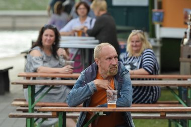 Geleneksel Vilnius City Fiesta insanlar