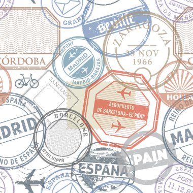 İspanya, Avrupa tema sorunsuz desen