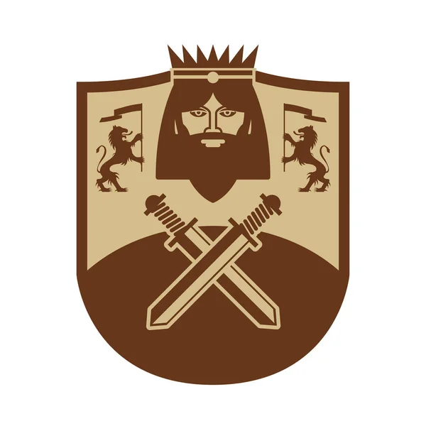 Royal Lion Shield design — Stock vektor