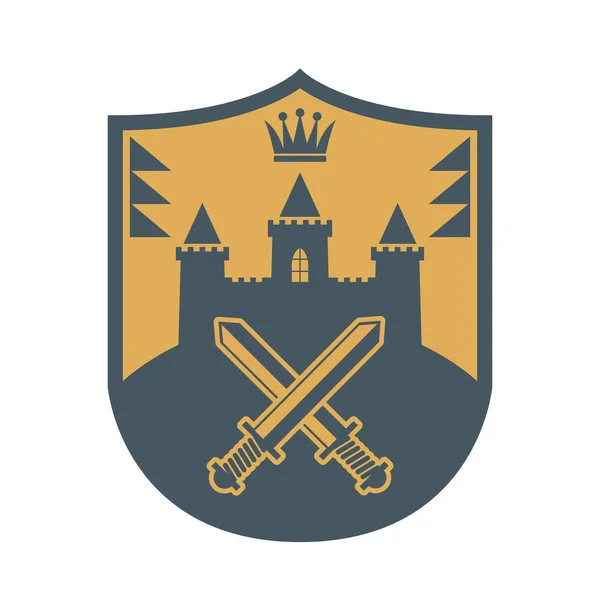 Royal Lion Shield ontwerp — Stockvector
