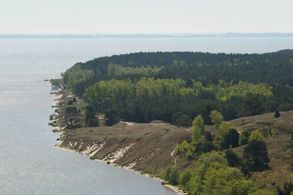 Paisagem Curonian Spit Lagoon Lituânia — Fotografia de Stock