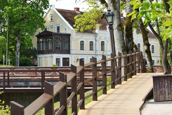 Kuldiga Juni Architektur Der Altstadt Juni 2020 Kuldiga Lettland Kuldiga — Stockfoto