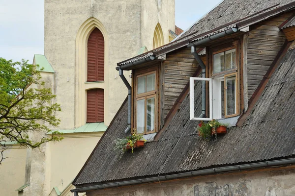 Kuldiga June Architecture Old Town June 2020 Kuldiga Latvia Kuldiga — Stock Photo, Image