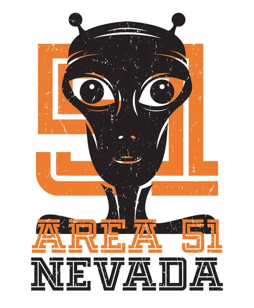 51. Bölge UFO faaliyet alanı işareti veya sembolü, vektör illüstrasyonu