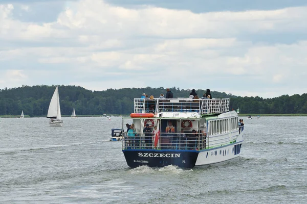 Mikolajki Poland July Boat Sniardwy Lake July 2020 Mikolajki Poland — 图库照片