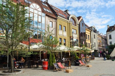 Olsztyn, Polonya, 12 Temmuz 2020, Olsztyn, Polonya. Olsztyn, Polonya 'nın kuzeydoğusunda, Lyna Nehri üzerinde bir şehirdir..