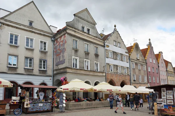 Olsztyn Polônia Julho Rua Cidade Velha Julho 2020 Olsztyn Polônia — Fotografia de Stock