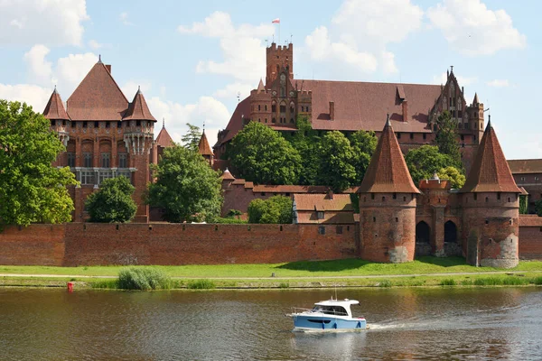 Malbork July Teutonic Order Castle July 2020 Malbork Poland Largest — Stock Photo, Image