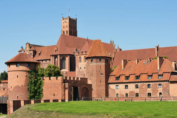 Malbork Luglio Castello Teutonico Dell Ordine Luglio 2020 Malbork Polonia — Foto Stock