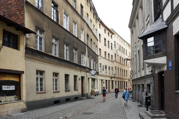 Torun Julho Rua Cidade Velha Julho 2020 Torun Polônia Torun — Fotografia de Stock