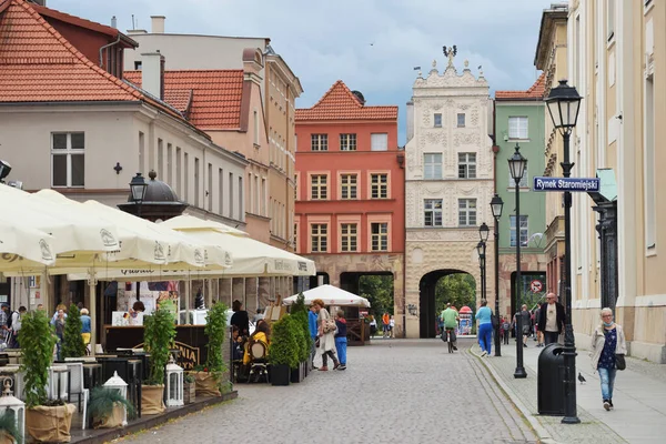 Torun Июля Street Old Town Июля 2020 Года Торуни Польша — стоковое фото