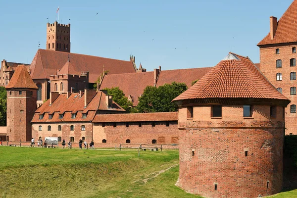 Malbork Luglio Castello Teutonico Dell Ordine Luglio 2020 Malbork Polonia — Foto Stock