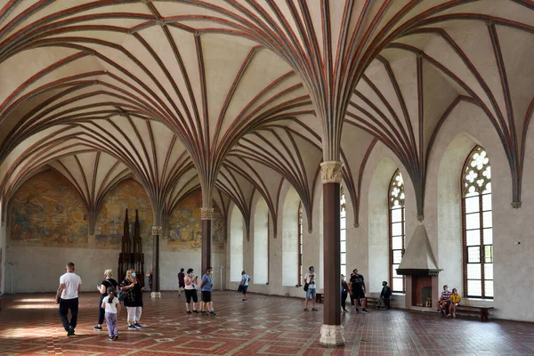 Malbork Juli Interiör Teutonic Order Castle Den Juli 2020 Malbork — Stockfoto