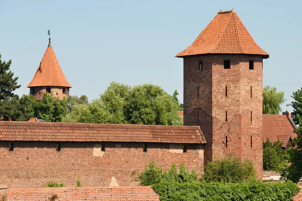 Malbork Července Teutonic Order Castle Července 2020 Malborku Polsku Největší — Stock fotografie