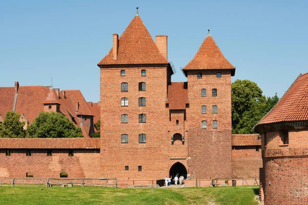 Malbork Luglio Castello Teutonico Dell Ordine Luglio 2020 Malbork Polonia — Foto Stock