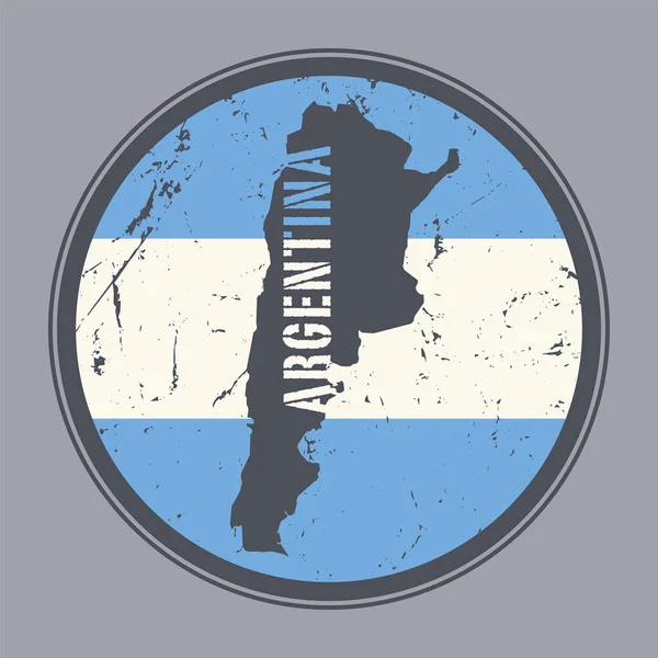 Штамп Мапі Аргентини Векторні Ілюстрації — стоковий вектор