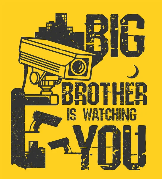 Big Brother Vous Regarde Illustration Vectorielle — Image vectorielle