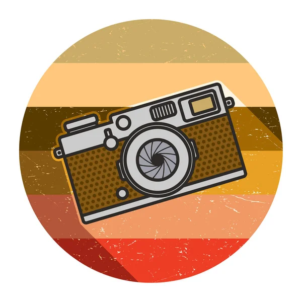 Vintage Photography Camera Vector Illustration — 스톡 벡터