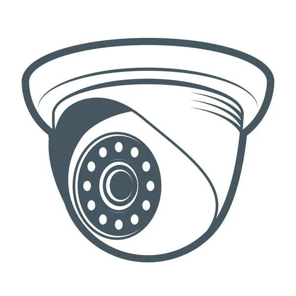 Surveillance Cctv Videocamera Teken Symbool Vector Illustratie — Stockvector