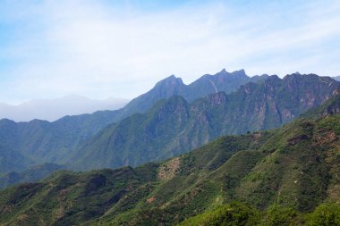 Çin Seddi sitesinin dağ manzarası
