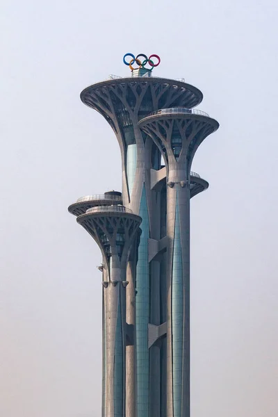 Πεκίνο Κίνα Μαΐου 2018 Ολυμπιακό Πάρκο Πύργος Παρατήρησης Είναι Μέρος — Φωτογραφία Αρχείου