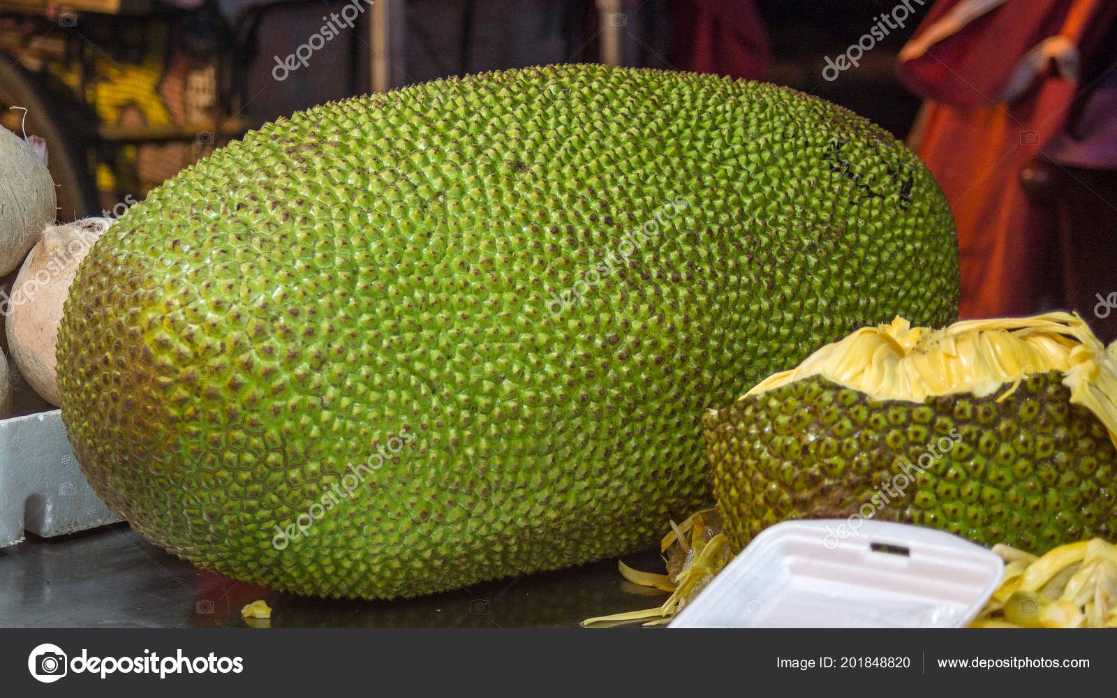 Durian Fruit One Piece Divided Sale Asian Market Stock Photo Image By C Alex Vn Durian Fruit One Piece Divided Sale Asian Market Stock Photo Image By C Alex Vn