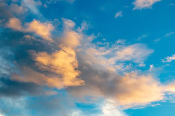 Sky Background Clouds Line Horizont Pattern Use Make Landscape — Stock Photo, Image